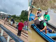 Ponte no Acre inicia manutenção parcial após danos causados pela cheia do Rio Abunã