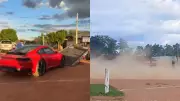 Porsche e picape recolhidas após manobras perigosas em São Raimundo Nonato