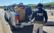 Prefeitura do Norte de Minas tem caminhonete apreendida com mercadorias ilegais na Fernão Dias