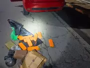 PRF apreende mais de 8 kg de drogas em carro e prende dois homens no RN