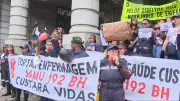 Profissionais do Samu protestam contra cortes e alertam para redução de equipes em BH
