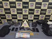 Quatro suspeitos de roubos em série são presos em operação policial em Pequeri