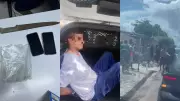 Suspeito de roubo em ônibus é contido por policial e agredido por moradores no Piauí