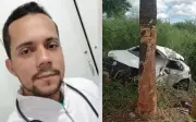 Técnico de enfermagem morre em acidente após pneu estourar na BR-242, na Bahia
