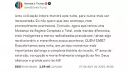 Trump ameaça Irã com 'morte de civilização' e tensão atinge pico no Oriente Médio