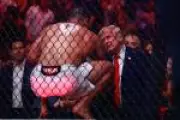 Trump assiste ao UFC em Miami enquanto EUA e Irã encerram negociações de paz