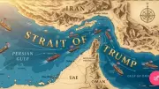 Trump renomeia Estreito de Ormuz para 'Estreito de Trump' em montagem