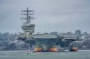 USS Nimitz, porta-aviões nuclear dos EUA, chega ao Rio para manobras militares com aliados