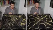 Vídeo viral mostra som 'pintando' formas geométricas com cuscuz em fenômeno físico