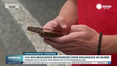 41% dos brasileiros reconhecem crime organizado no bairro, aponta pesquisa