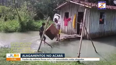 Acará: chuvas alagam rodovia Perna Sul e 14 comunidades no Pará