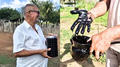 Agricultor comemora confirmação de petróleo em sítio no Ceará