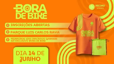 Bora de Bike Record Interior SP: 10ª edição em Ribeirão Preto em junho de 2026