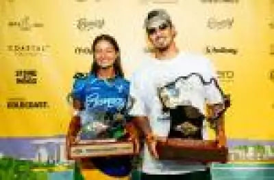 Brasil domina Circuito Mundial de Surfe com Medina e Luana Silva na liderança