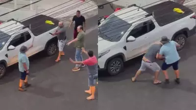 Briga de trânsito com facas termina em confusão familiar em João Alfredo