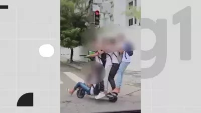 Cinco adolescentes são flagrados em único patinete elétrico no Recife