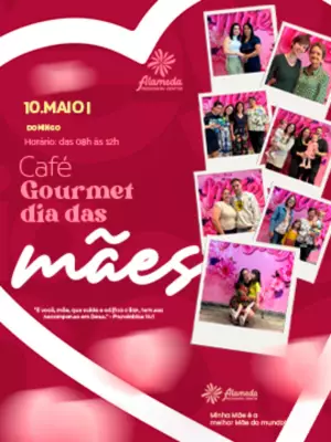 Dia das Mães: Café Gourmet Especial no Alameda Foodserv Center