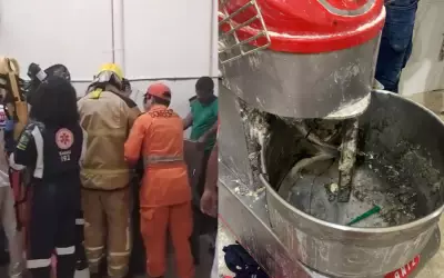 Funcionário de padaria em Itabaiana tem braço preso em máquina