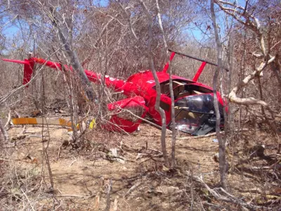Helicóptero que caiu em Pomerode já havia sofrido acidente na Bahia em 2012