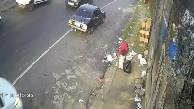 Homem é atropelado por táxi na BR-262 em Belo Horizonte; vídeo flagra acidente