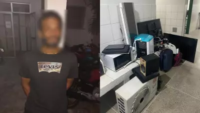 Homem é preso com itens roubados de casa em Fortaleza