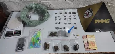 Homem é preso por tráfico de drogas com maconha, cocaína e haxixe em Montes Claros