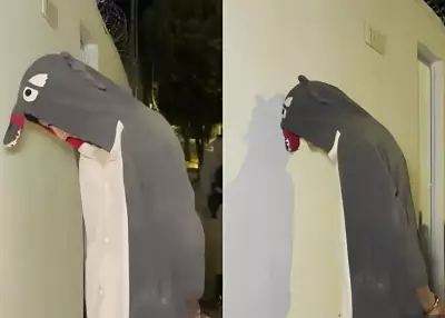 Jovem fantasiado de dinossauro furta fios e é preso em Uberlândia
