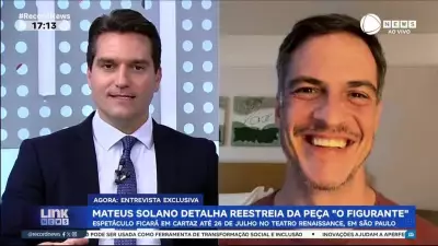 Mateus Solano detalha reestreia da peça 'O Figurante' em São Paulo