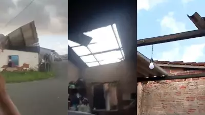 Moradora tem telhado arrancado por 'princípio de tornado' em São Luís