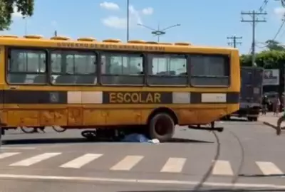 Motociclista morre após colidir com ônibus escolar em Bataguassu