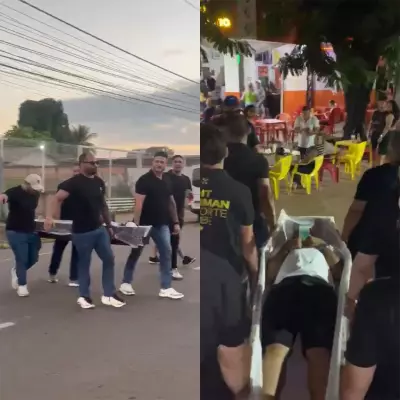 Noivo é levado em caixão em despedida de solteiro em Porto Velho