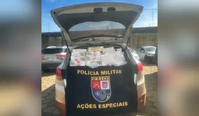 Operação contra contrabando apreende 120 caixas de cigarros no Oeste Paulista