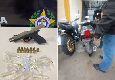 Operação Torniquete apreende arma, drogas e moto roubada em Cabo Frio