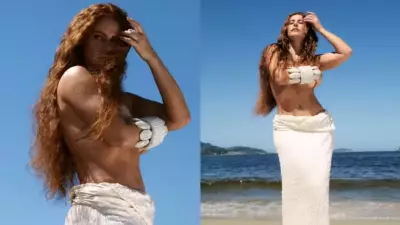 Paolla Oliveira encanta seguidores com ensaio topless na praia