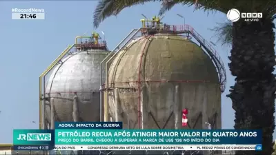 Petróleo recua após atingir maior valor em quatro anos