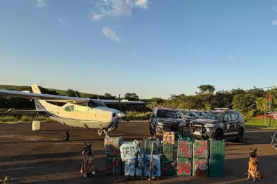 PM apreende aeronave, fuzis e drogas em operação em fazenda em Getulina