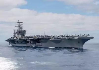 Porta-aviões nuclear USS Nimitz chega ao Rio para exercícios com a Marinha