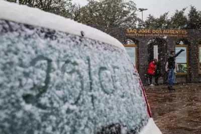 Primeira onda de frio de 2026 chega ao Brasil com neve e geada