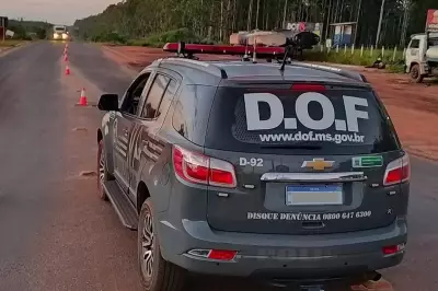 Quatro policiais do DOF sofrem acidente em Dourados (MS)