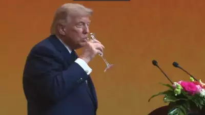 Trump quebra regra? Vídeo de brinde com champanhe viraliza