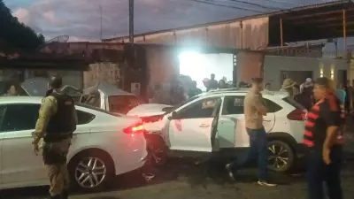 Vídeo mostra acidente após motorista ser executado em avenida de Araguari