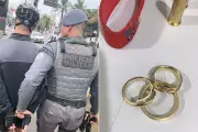 Adolescente 'disfarçado' de ciclista rouba alianças de casal em Guarujá