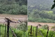 Balsa que liga quilombos é arrastada por correnteza após chuvas em Eldorado