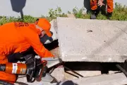 Bombeiros resgatam filhotes de cão e gato em bueiros em MT