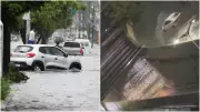 Chuva intensa alaga ruas e causa transtornos em Fortaleza neste domingo