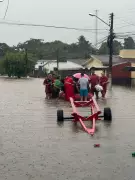 Chuvas fortes alagam Santa Rita e outras cidades da Paraíba
