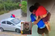 Câmeras flagram padrasto saindo com menino desacordado em São Vicente