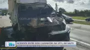 Colisão entre caminhões na SP-75 mata um e fere dois em Salto