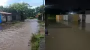 Comunidade de Pacatuba sofre com alagamentos após forte temporal na madrugada