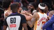 Confusão marca jogo entre Hawks e Knicks nos playoffs da NBA